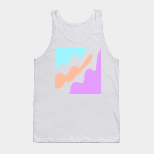 Purple blue red watercolor art Tank Top by Simplecooldesignss